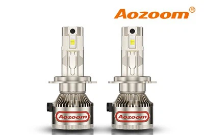 Faro automotriz con doble tubo de calor